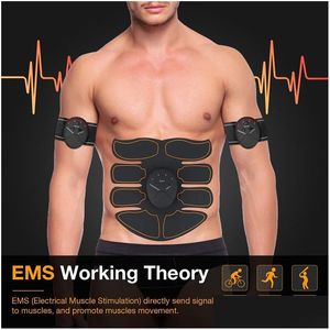 Smart Health Products EMS Abdominal muskelövare Trainer Abs Stimator Fitness Gym klistermärken Pad Body Loss Slimming Masr unisex DR DHMFL