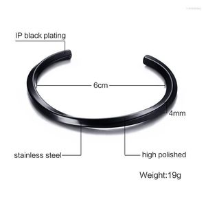 Bangle Widht 4mm Silver Color Gold Titanium 316L Stainless Steel Spiral Twist Open Cuff Bangles Bracelet For Men Women Fashion Jewelry