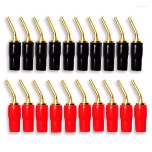 Smart Power Plugs 10-Pair 2mm Banana Plug Pin Screw Type Audio Speaker Cable Connector Copper Gold PlatedSmart