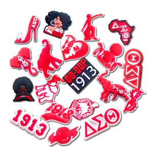 Charms skor för CLog aka Zeta Phi Beta Shoe Decoration Delta Sigma Theta Sorority Accessories Girls Women Party Favor 19 Drop Delive AM38D