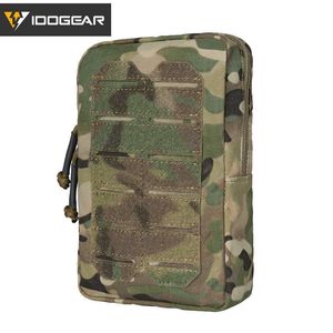 Многофункциональные сумки IDOGEAR Tactical Pouch MOLLE Vertical Utility Pouch Laser Cut Sundry Bag 3578HKD230627