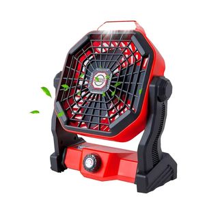 Portable USB Rechargeable 7800MAH Camping Fan Desk Fan With 270° Degree Free Adjustable For Outdoor Travel Fishing