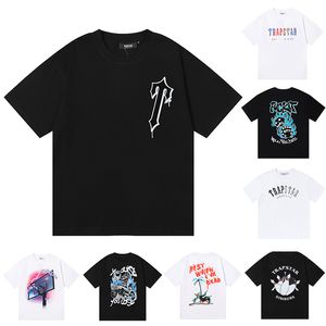 2023 Mens T-shirts Trapstar London T Shirt Designer Brodery Letter Luxury Black White Grey Rainbow Color Summer Sports Fashion Cord Top Short Sleeve