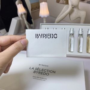 Luxury Charming 12 ml ByRedo Parfym 6st Test Tube Parfym Prov Fragrance Spray Bal D'Afriquy Gypsy Water Mojave Ghost Blanche 6 Kinds Parfym Högkvalitativ parfum