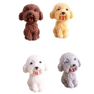 Eraser 36pcs/lot kawaii dog eraser shape design pencil office school soft rubber student kids supplies art drawing eraser wholesale