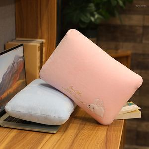 Pillow 1pc Portable Mini PP Cotton Plush Coral Velvet 32x22x11cm Stuffed Cushion Adult Baby Sleeping Throw For Kid