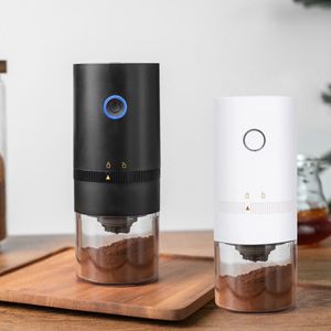 Manuella kaffekvarnare Electric Coffee Bean Grinder USB Type-C laddning Mini Kaffebönkvarnkvarn espresso kryddkvarn för droppkaffe kök 230627