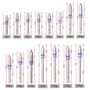 Arco Freccia ID4.2 mm Fai da te 70 80 90 100 110 120 Grain Acciaio inossidabile Punta di proiettile Punta di freccia Accessorio per tiro con l'arco Bow HunterHKD230626