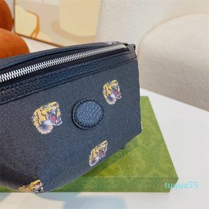 bolsa de cinto de grife pochete pochete bolsa feminina padrão tigre bolsa de cintura bolsas de cintura moda feminina clássica bolsa de cor sólida