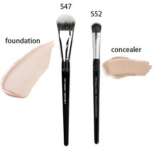 Makeup Tools Brush Concealer Shadow Contour Blush Powder Foundation Liquid Bronzer Synthetic Professional Face Nose Make up Tool 230627