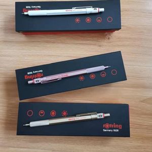 Pennor Japan Rotring 600 Limited Pink White Gold Metal Rod Ritning Antibroken Core Mechanical Pencil 1st/Lot