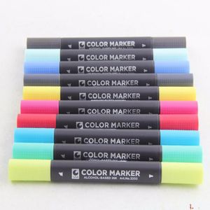 Markers 12/24/36/48/60/128 colors STA3202 Twin Tip Alcohol Art Markers Pen Professional Design Package Drawing Pen Supplies