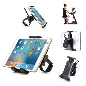 Homhu Bike Bicycle Tablet Stand Support Holder Universal 4-11インチ屋内ジムトレッドミルハンドルバー用iPad Pro Air iPhone Xiaomi L230619用