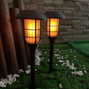 Outdoor Solar Dancing Flame LED Light for landscape garden walkway patio yard backyard driveway