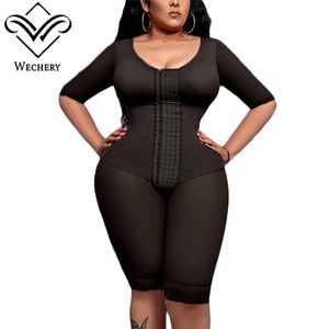 Fullbody Shaper BBL POST OP SLIME SHAPEWEAR Długość kolan etap 1 po operacji Fajas Colombianas z otwartym kroczem