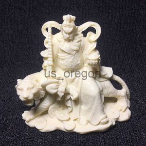 Obiekty dekoracyjne figurki chiński styl Zhao gongming God of Wealth Statue Statua Naturalna sztuka rzeźba