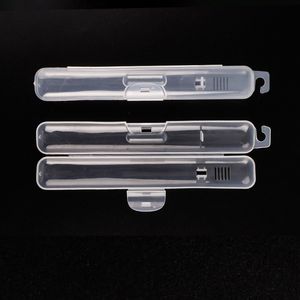 Resa bärbar tandborstehållare Transparent förvaringslåda Fodral Praktisk container Tandbrush Box Organiser Badrumsverktyg