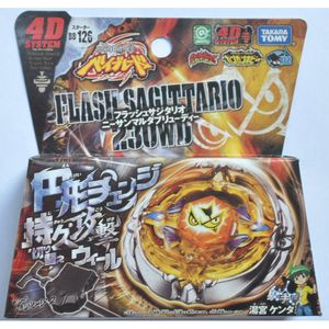 Spinning Top Tomy Beyblade Metal Battle Fusion BB126 FLASH SAGITTARIO 230WD 4D WITH Light Launcher 230626
