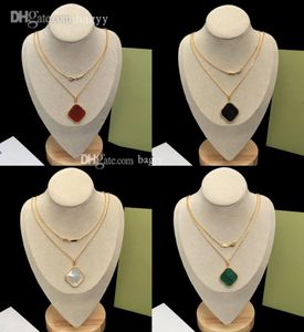 Designer-Schmuck-Halsband mit Kleeblatt-Anhänger, große Damen-Pullover-Kette, Charm-Ohrringe, Ohrstecker, klassischer Liebes-Charm, Paar-Geschenk, Scr5906031