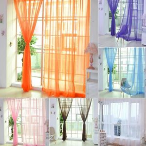 Curtain Bedroom Ready Made Finished Organza Child Window For Living Room Wedding Home Decor Colored Curtains