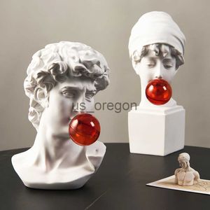 Decorative Objects Figurines Sculpture Modern Art Nordic Home Decoration Accessories Resin Bust Character Model Living Room Decor Greek Statue European Decor