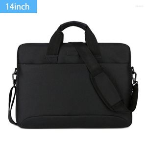 Bortkörningar Laptop Bag 14 15 Inch Portkasposition Utbyggbar dator axelvattentät bärande handväska för män Kvinnliga företag