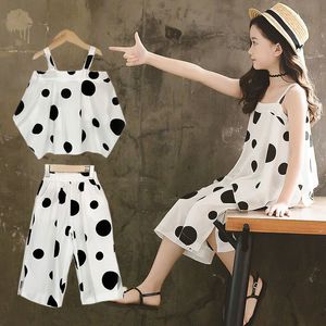 Conjuntos de pijamas para meninas, verão, esporte, casual, meio grande, meninas, ternos infantis, cor branca, camiseta curta, 2 peças, idade, 3, 4, 6, 8, 10, 12, roupas 230626