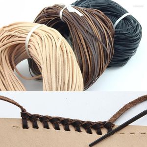 Clothing Yarn Flat 2mm/3mm/5mm Real Genuine Leather Thong String Cord 3 Color Choose1