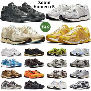 Zoom Vomero 5 Athletic Mens Running Shoes Vast Grey Anthracite Yellow Ochre Mens Women Cobblestone Flat Pewter Panda Black Outdoor Trainers Sneaker Size 36-46