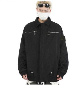 Ceket Moda Yeni Erkekler Tasarımcısı Stone Island Ceket Uzun Kollu Windbreaker Windrunner Erkek Ceket Dış Giyim Giysileri