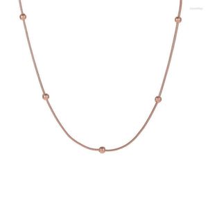 Choker Chokers 1pc/bag Lucky Rose Gold Fashion Beauty Ladies Necklace For Women Pendant Jewelry Chain Ornaments Sweater SXL0208 Bloo22
