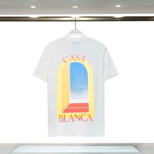 Herren-Designer-T-Shirts, luxuriöses T-Shirt „Casablanca“ für Herren, Top, übergroßes T-Shirt, modisches Sommerhemd von Casablanca, Casa Blanca-Kleidung, Rundhalsausschnitt, kurze Ärmel