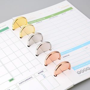 Spines 100pcs High Quality Planner Binder Rings Plastic Binding Discs Loose Leaf Discs Button Notebook Binding Office Supplies