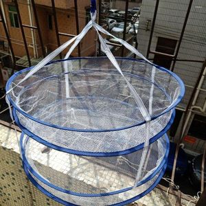 Hangers Large Double-layer Clothes Basket Net Bag Drying Socks Sweater Pillow Household Goods Storage Rack Dryer A001