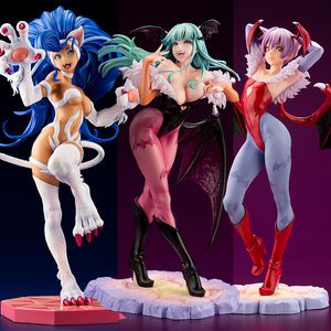 Action Toy Figures Darkstalkers Morrigan Aensland Figure Action Figurine 23cm Pvc Statue Anime Girl Halloween Model Collection Kawaii Doll Gift 230626