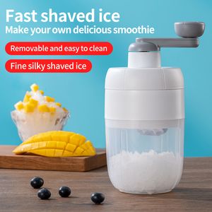 Glassverktyg Handdriven rakad tillverkare Portable Slush Home Mini Shaver Crusher Kitchen Tool Summer Supplie 230627