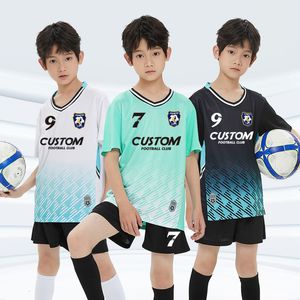 Clothing Sets Wholesale Custom Personalized Kids Football Jersey Shirt High Quality Children Football Uniform Soccer Jersey For Young Boy 230626