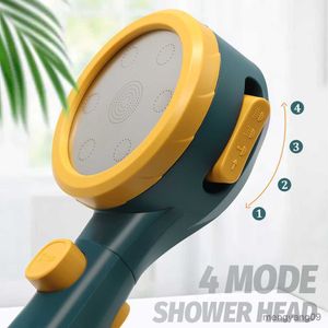 Soffione doccia per bagno Modalità Soffione doccia regolabile Display temperatura intelligente Doccia a LED Spruzzatore ad alta pressione per il risparmio idrico Parti del bagno R230627