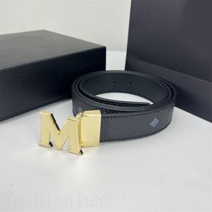 Mens belt classic letter buckle luxury belt for woman designer solid color silver plated m buckle ceinture business style retro fashion belt adjustable PJ015 C23