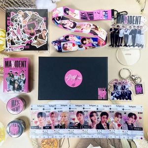 Adhesive Stickers Kpop Stray Kids MAXIDENT Album Gift Box Pocards Masking Tape Acrylic Stand Combination Kits For Fans Collection 230627
