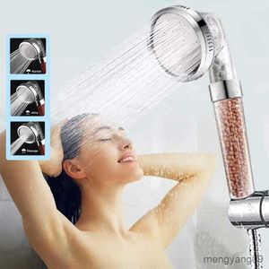 Soffione doccia per bagno Modalità Doccia per vasca Soffione doccia regolabile Alta pressione Risparmio idrico Bagno Filtro anione Ugello doccia R230627