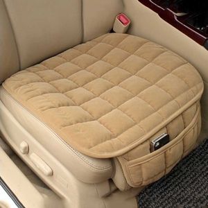 Seat Cushions Universal Winter Warm Car Seat Cover Cushion Anti-slip Front Chair Seat Breathable Pad Car Seat Protector Seat Covers for Cars R230627