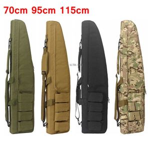 Multi-function Bags 70cm 95cm 115cm Tactical Hunting Bag Military Airsoft Shooting Rifle Gun Case Cs Game Paintball Gun Carry Protection BagsHKD230627