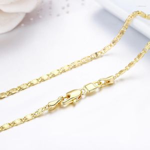 Chains 35-80cm Brass Gold Color Carved Tile Chain Necklace For Pendants Jewelry Mens Women Jewellery Wholesale Ketting Collier Kolye