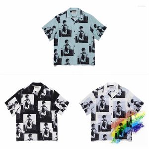 Мужские повседневные рубашки WACKO MARIA Shirt Men Women Pattern Pattern Hawaiian Tee