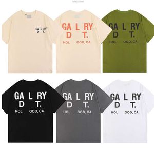 2023 Köp Mens T-shirts Gallery Depts For Sale Designer Men Pattern Galleryes Cotton Casual Tshirts Kort ärmar Tops Tees Sie EU S-XL GD ZQR6