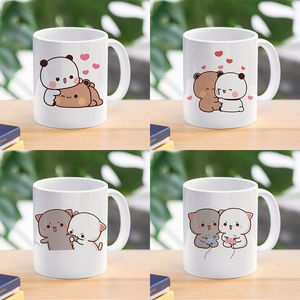 Кружки Panda Bear Bubu Dudu Кофейная чашка с молоком Мокко Кошка Пара Творческий подарок Милый подарок Пить чай 230627