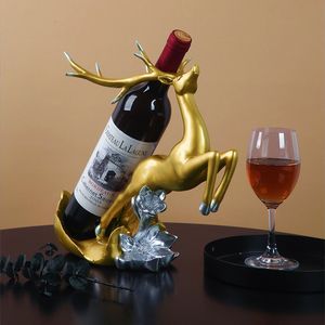 Objetos decorativos Estatuetas Rack de vinho criativo Acessórios para decoração de casa Objeto de decoração de quarto Objeto Luz nórdica Luxo Artesanato doméstico Jardim 230627