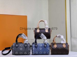 Omuz Çantaları MT Nano Hızlı Yastık Çanta M81168 Mini Sevimli Çanta Deri Crossbody Çanta Kadın Crossbodys Çanta Çanta Su Kovası Kahverengi Çiçek Mini Çanta