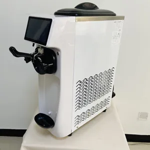 LINBOSS Single Taste Soft Serve Ice Cream Machine Мини-машина для замороженных десертов из нержавеющей стали для коммерческих холодных напитков дома 110 В